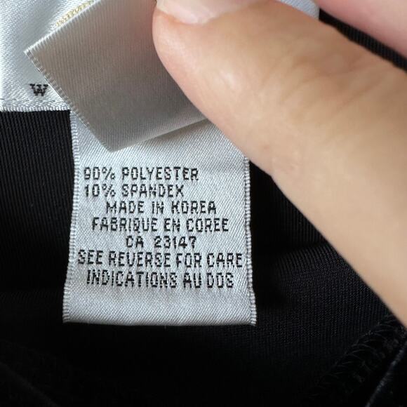 Talbots Woman 1X Black Velvet Blouse Stretch Top Holiday Party Whimsigoth Party - Picture 5 of 6